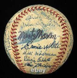 1942 St. Louis Cardinals World Series Champs Team Signed Game Used Baseball BAS