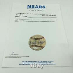 1950's Hank Aaron Signed Game Used National League Baseball MEARS COA & STEINER