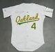1988 Carney Lansford Oakland Athletics Game Used Worn Baseball Jersey A's Signed