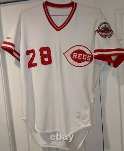 1988 Kal Daniels Cincinnati Reds game used home jersey- All Star patch