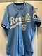 1990 Game Used Worn Signed Willie Wilson Kansas City Royals Road Jersey