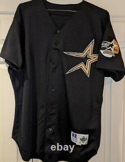 1999 Jose Lima Houston Astros game used #42 jersey Astrodome 35th year patch