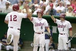 2001-02 Stanford Cardinal Game Used Baseball Jersey Worn #5 Sam Fuld Team Israel