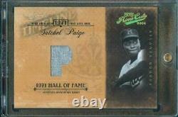 2004 Playoff Prime Cuts SATCHEL PAIGE Game Used Jersey Relic #13/25 Braves TL-88