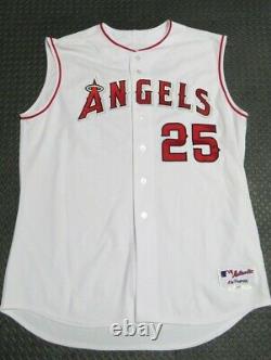 2004 Troy Glaus Los Angeles Angels Game Used Worn MLB Baseball Jersey! Anaheim