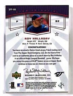 2004 Upper Deck SP Game Used Roy Halladay Game Used Jersey Patch /32 Blue Jays