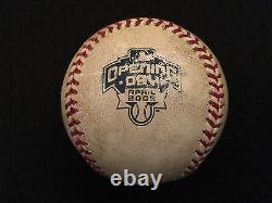 2005 Game Used Arizona Diamondbacks Opening Day Baseball MLB Authenticated