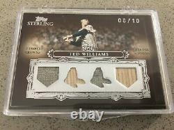 2007 Topps Sterling Moments Relics Quad #SM48 Ted Williams Game Used Bat + Jsy