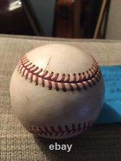 2008 ALDS Game #3 L. A. Angels @ Boston Game Used MLB Authenticated Ball