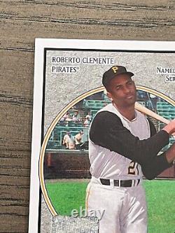 2008 UD Baseball Heroes Memorabilia Charcoal Roberto Clemente Game Used #143