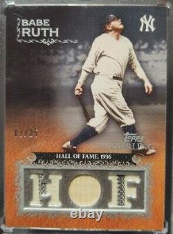 2009 Topps Sterling Babe Ruth Dual Pinstripe Game Used Jersey Relic /25 Yankees