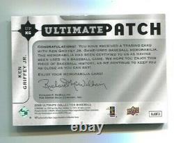 2009 Ultimate Collection KEN GRIFFEY JR Game Jersey Name Logo Patch #d 34/35