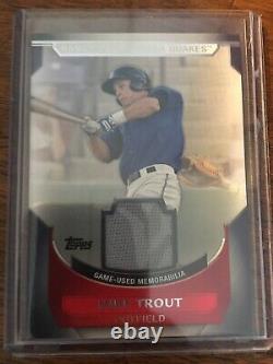 2011 Topps Pro Debut Mike Trout Game Used Jersey RC Rookie