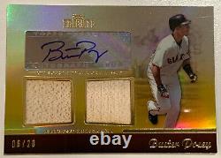 2011 Topps Tribute Gold Dual Game-used Relic Auto Buster Posey #06/20