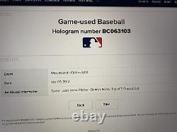 2013 Joey Votto Game Used baseball WBC Team Canada MLB Hologram Canada