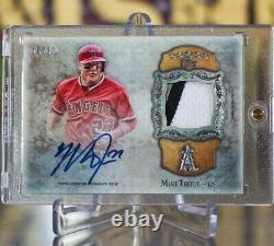 2013 Topps FiveStar Auto Patch MikeTrout GAME-USED 3 CLR ON CARD AUTO /35