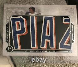 2015 Topps Museum Mets Mike Piazza Game-Used Patch Nameplate Non Auto 1/1