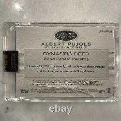 2016 Topps Dynasty Albert Pujols Game Used Auto 5/5 Bird and Bat Sweet Patch