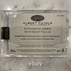 2016 Topps Dynasty Albert Pujols Game Used Jersey Auto 1/1 Majestic Patch