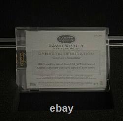 2016 Topps Dynasty Game Used Jersey Auto David Wright 2/5 Rare Mr Mets Leg Patch