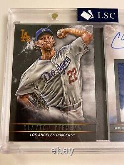 2016 Topps Legacies Clayton Kershaw 4/10 Game-Used Patch Auto LA Dodgers