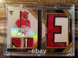 2016 Topps Triple Threads Letter Plus Auto Bryce Harper 1/3 = 1/1 game used