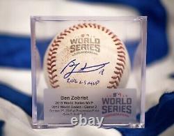 2016 World Series Game Used Foul Ball Game 2 WS MVP Ben Zobrist Autograph