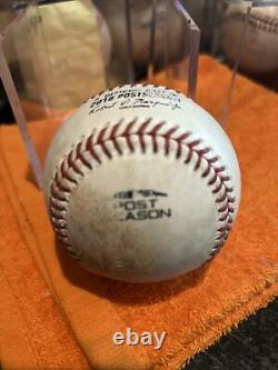 2018 Game used ball Houston Astros V Boston Red Sox 10/13/2018 MLB Hologram PS