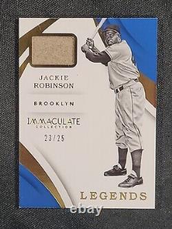 2018 Immaculate Legends Game-Used Relic Baseball Card Jackie Robinson #IL-JR /25
