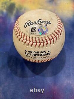 2018 Joc Pederson MLB Authenticated Game Used Postseason Baseball