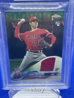 2018 Topps Chrome Shohei Ohtani Game Worn Jersey Relic RC BGS 9.5 Gem Mint