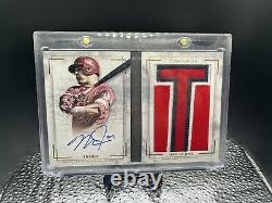 2018 Topps Luminaries Mike Trout Auto Letter Patch Autograph 1/1 Game Used Angel