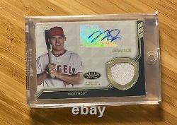 2018 Topps Tier One Autograph MIKE TROUT #4/5 Game-Used Memorabilia Auto