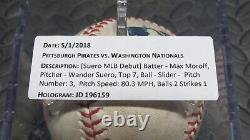 2018 Wander Suero Nationals 10th Career Pitch Game Used Baseball! From MLB Debut