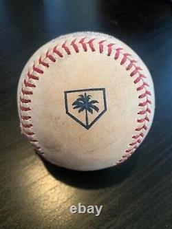 2019 FL Spring Training Game Used MLB Commemorative Logo Ball Yankees Frazier K