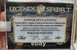 2019 Leaf Pearl Legends of Sport Babe Ruth Mickey Mantle Game Used Patch /3 WOW