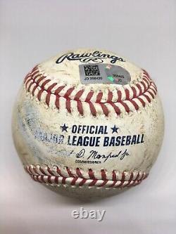 2019 Phillies Opening Day Game Used Baseball MLB COA Bryce Harper Debut