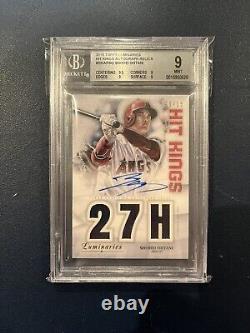 2019 Topps Luminaries Shohei Ohtani Game-Used Patch On-Card Auto #/15 BGS 9 MINT