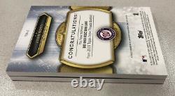 2019 Topps Triple Threads Juan Soto Game-Used Bat Knob and Patches 1/1 Booklet