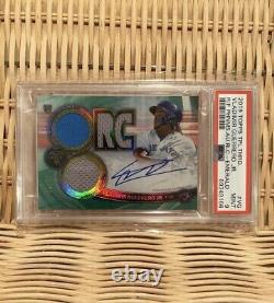 2019 Topps Triple Threads Vladimir Guerrero Jr RC Game-Used Patch Auto /50 PSA 9
