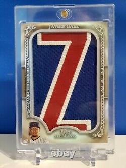 2020 Javier Baez Jumbo Jersey Letter Patch In The Name Sterling Game Used 1/1