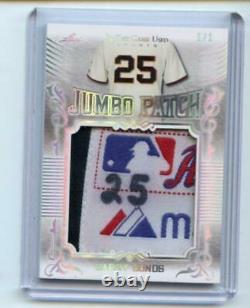 2020 Leaf In The Game Used Sports Jumbo Patch Barry Bonds 1/1