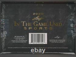 2020 Leaf In The Game Used Sports Sealed Hobby Box 5 Premium Hits Auto/Mem