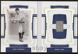 2020 National Treasures Lou Gehrig Legends Game Used Jersey Booklet /5