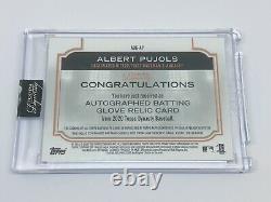 2020 Topps Dynasty Albert Pujols Autograph Game Used Glove 5/5 Jersey Number