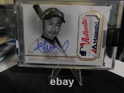 2020 Topps Dynasty Ichiro 1/1 Game Used Majestic Tag Auto Rare Mint