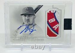 2020 Topps Dynasty Mike Trout Autograph Patch 5/5 Angels Game Used Patch Logo