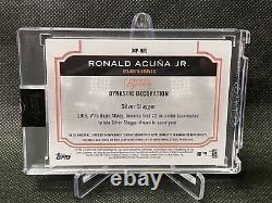 2020 Topps Dynasty Ronald Acuna Game Used MLB POSTSEASON Patch Auto 3/5 Braves