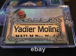 2020 Topps Sterling YADIER MOLINA Bat barrel 1/1 Game-Used Nameplate Cardinals