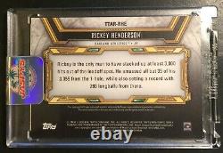 2020 Topps Triple Threads Rickey Henderson True 1/1 Game Used Patch & Auto